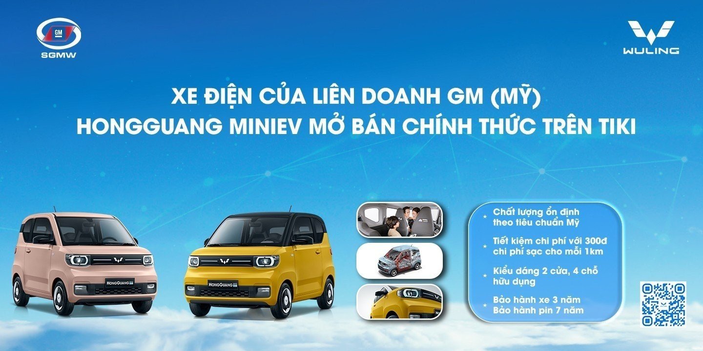 Ký kết hợp tác chiến lược giữa Xe điện của liên doanh GM (Mỹ) – HongGuang MiniEV với Sàn Thương Mại Điện Tử uy tín hàng đầu Việt Nam: Tiki